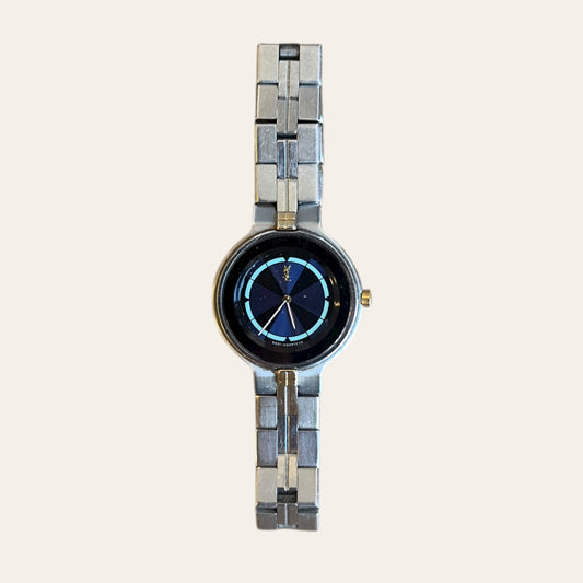 YSL 25mm Blue Dial Quartz Women's Watch