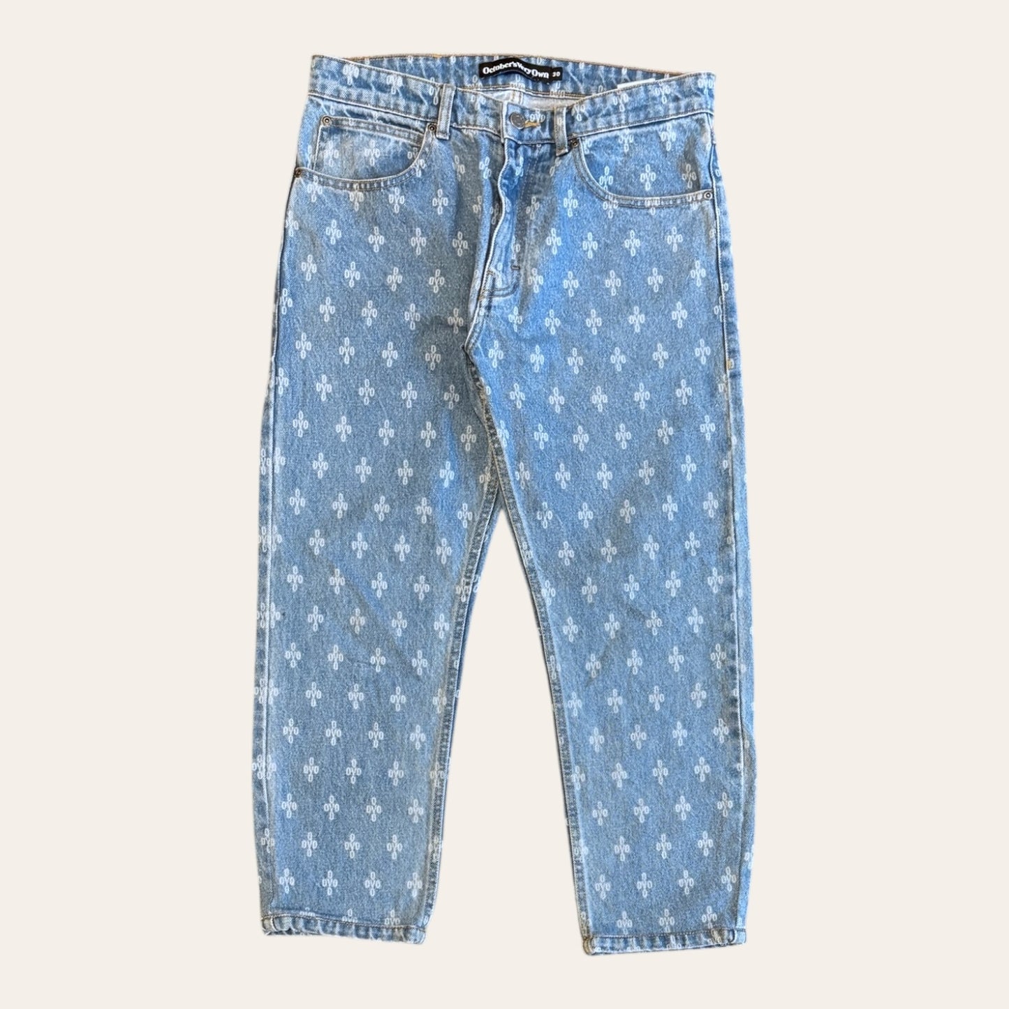 Ovo Denim Monogram Logo Denim Size 30