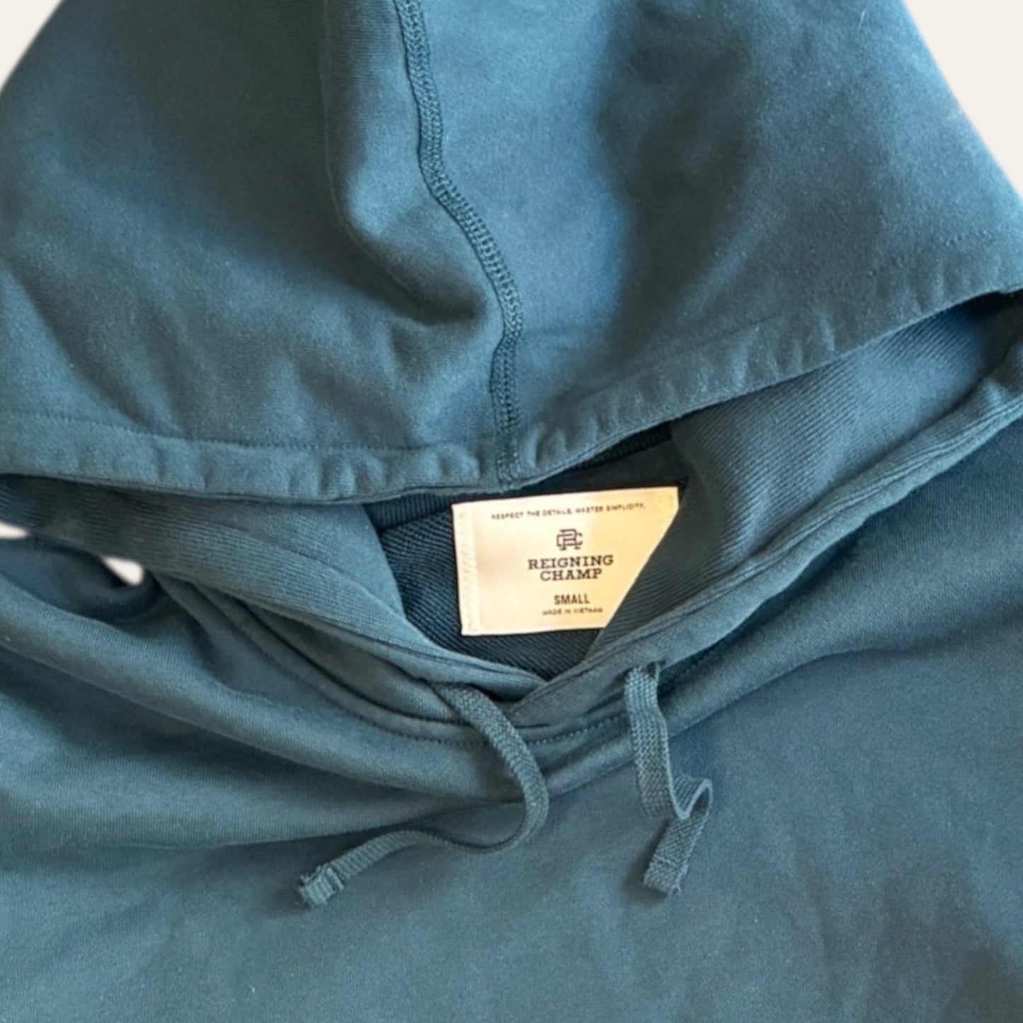 Reigning Champ Hoodie Teal Size S