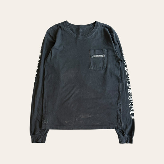 Chrome Hearts Scroll Long Sleeve Tee Size M