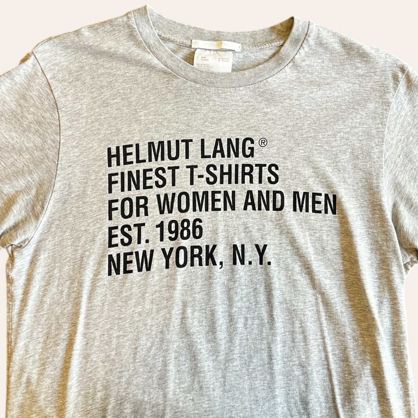 Helmut Lang Tee Grey Size M