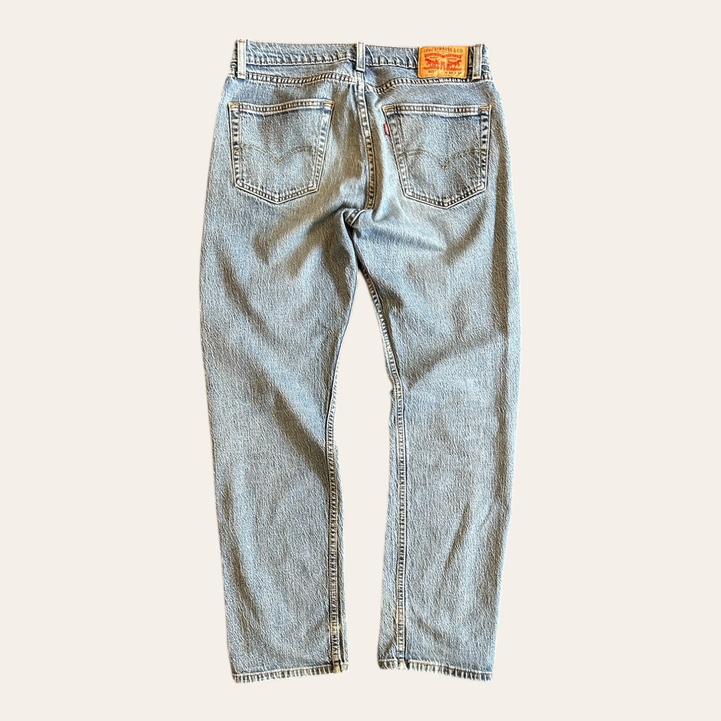 Levis 505 Light Wash Jeans Size 33x32