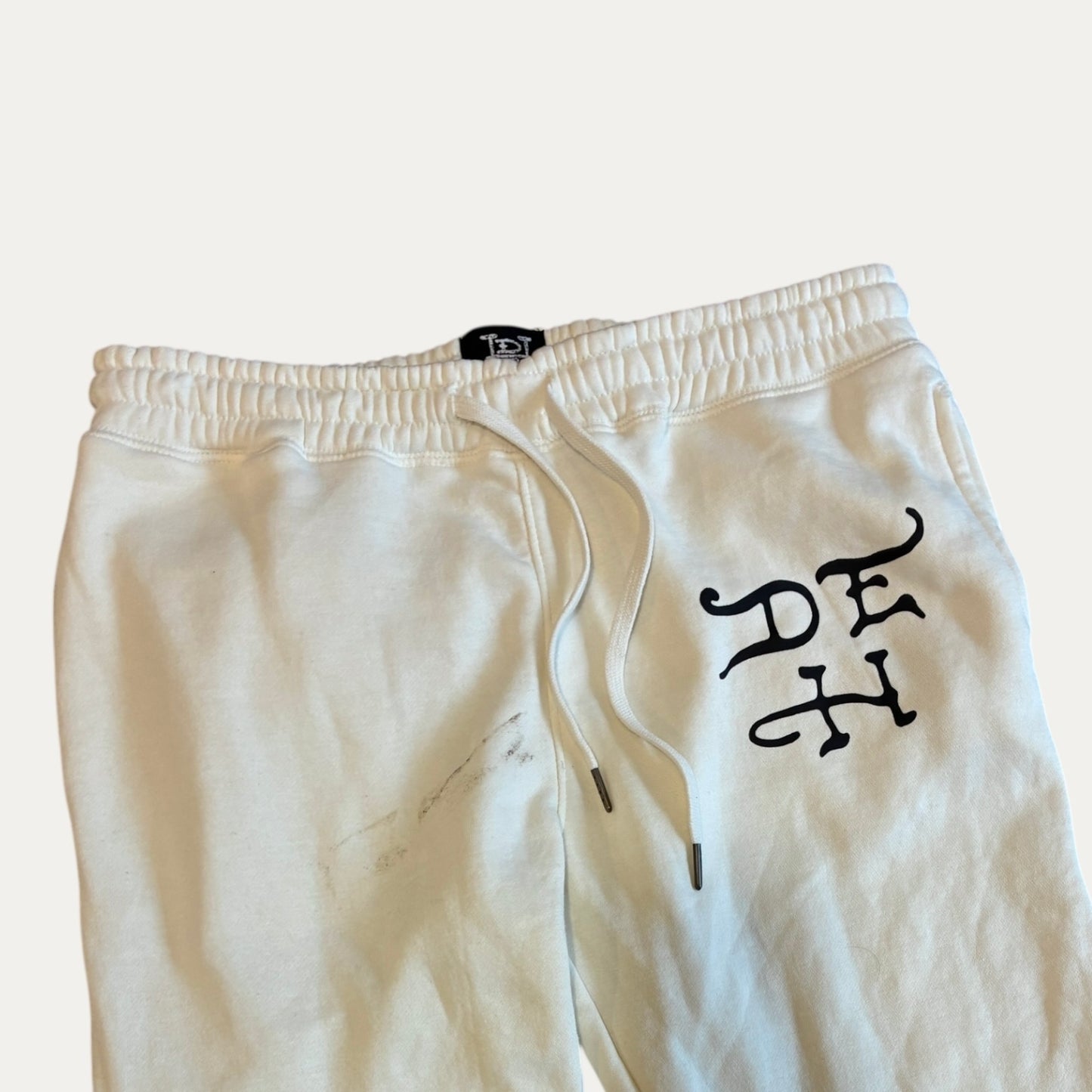 Ed Hardy Flared Sweatpants White Size M