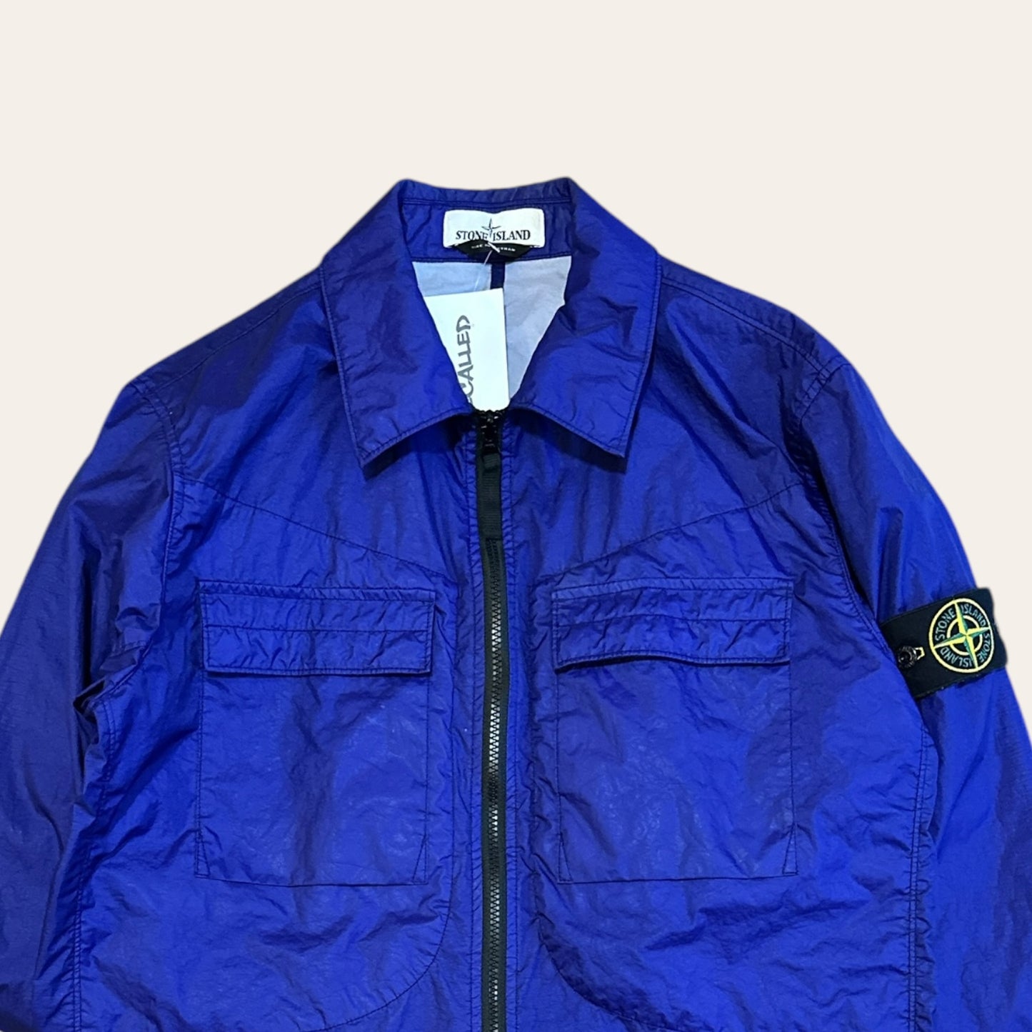 Stone Island Membrana 3L TC Overshirt Blue Size M