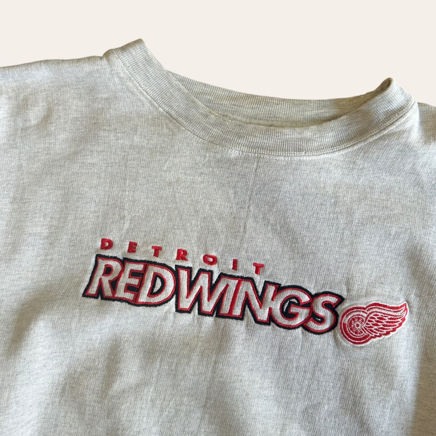 90's Detroit Red Wings Sweater Grey Size XL