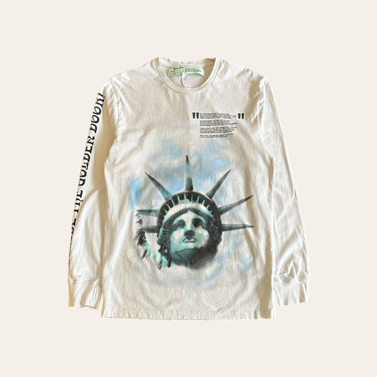 Off White Liberty Long Sleeve Tee Size L