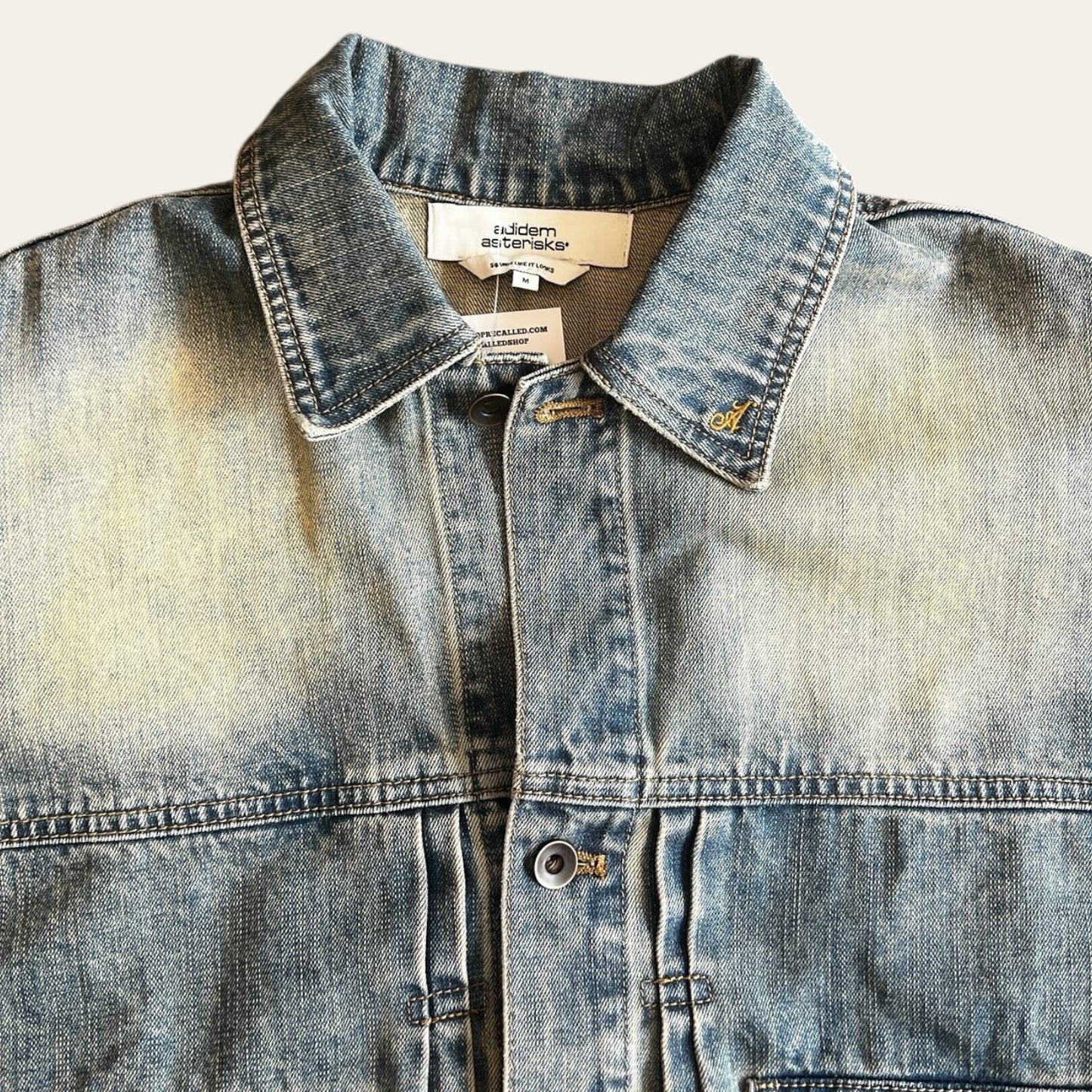 Adidem Asterisks Denim Jacket Size M