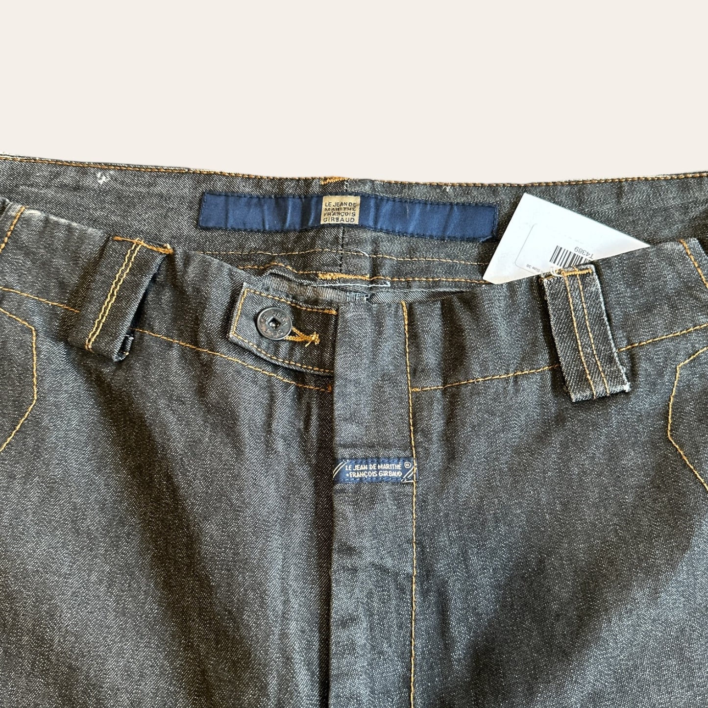 Marithe Francois Girbaud Velcro Denim Size 38