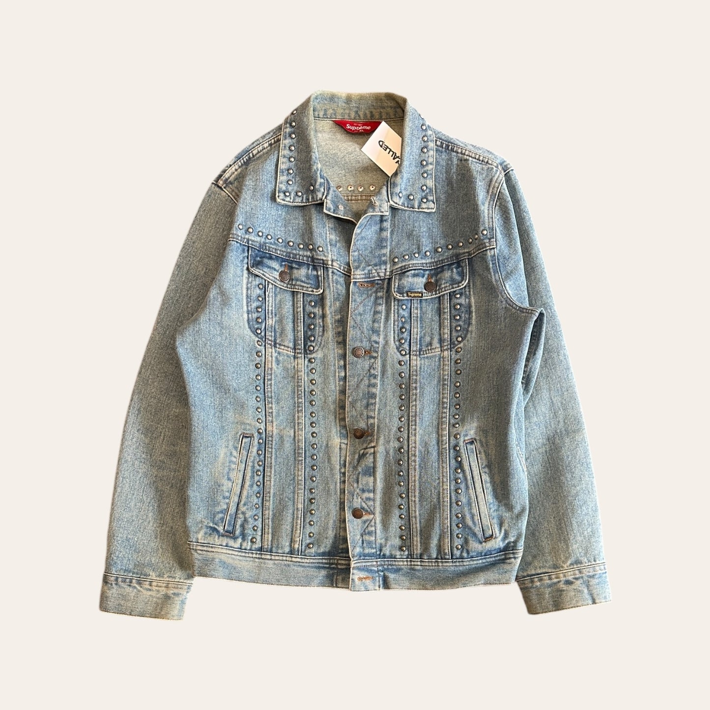 Supreme Studded Denim Jacket Size XL