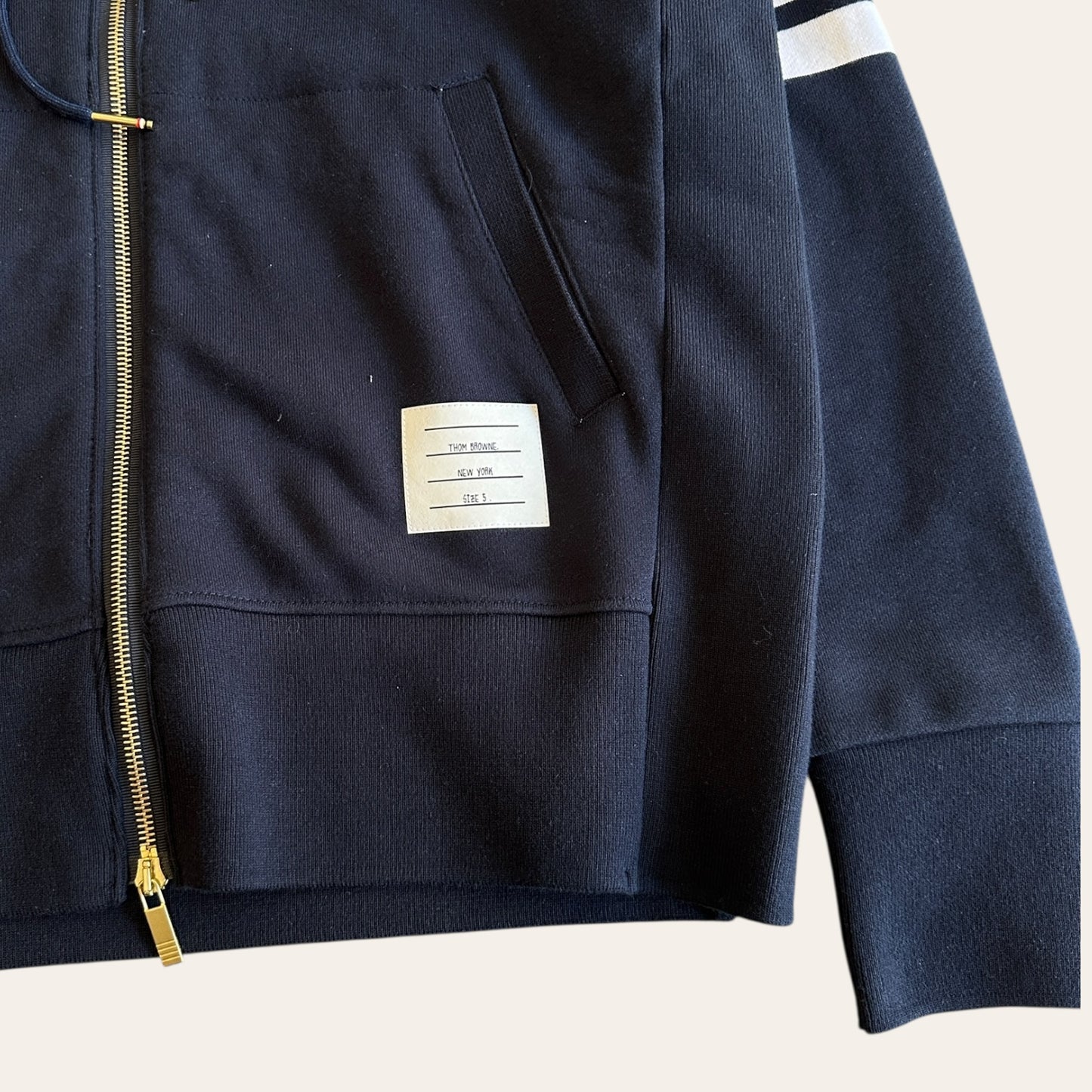 Thom Browne Zip Up Hoodie Size L