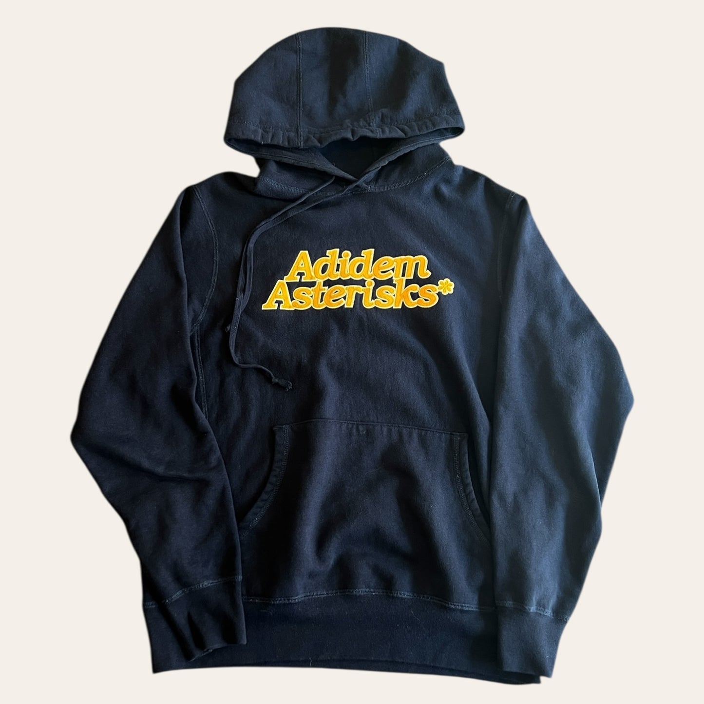 Adidem Asterisks Hoodie Navy/Yellow Size M