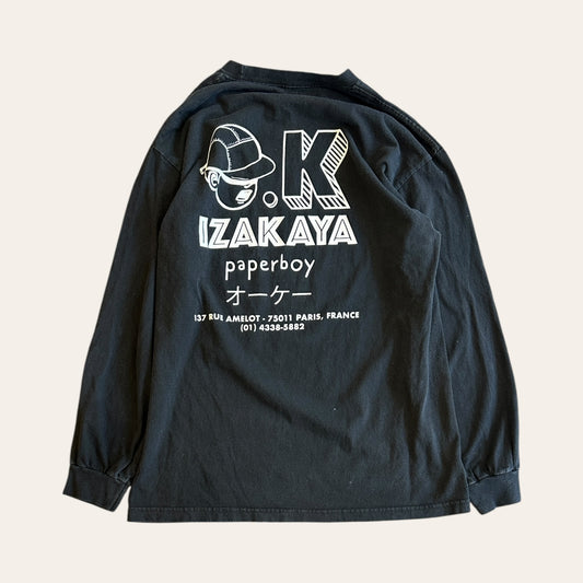 Paperboy Ok Paris Long Sleeve Tee Size L