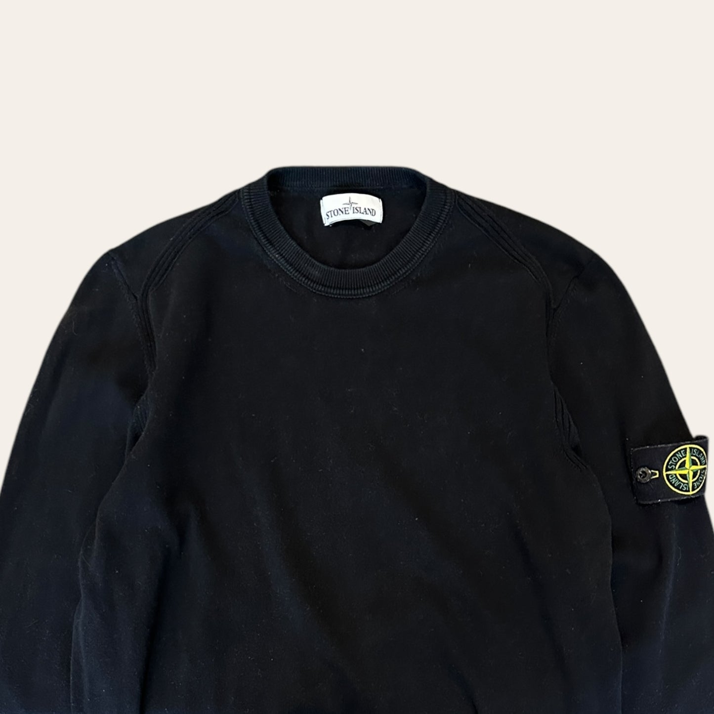 Stone Island Knit Sweater Black Size L