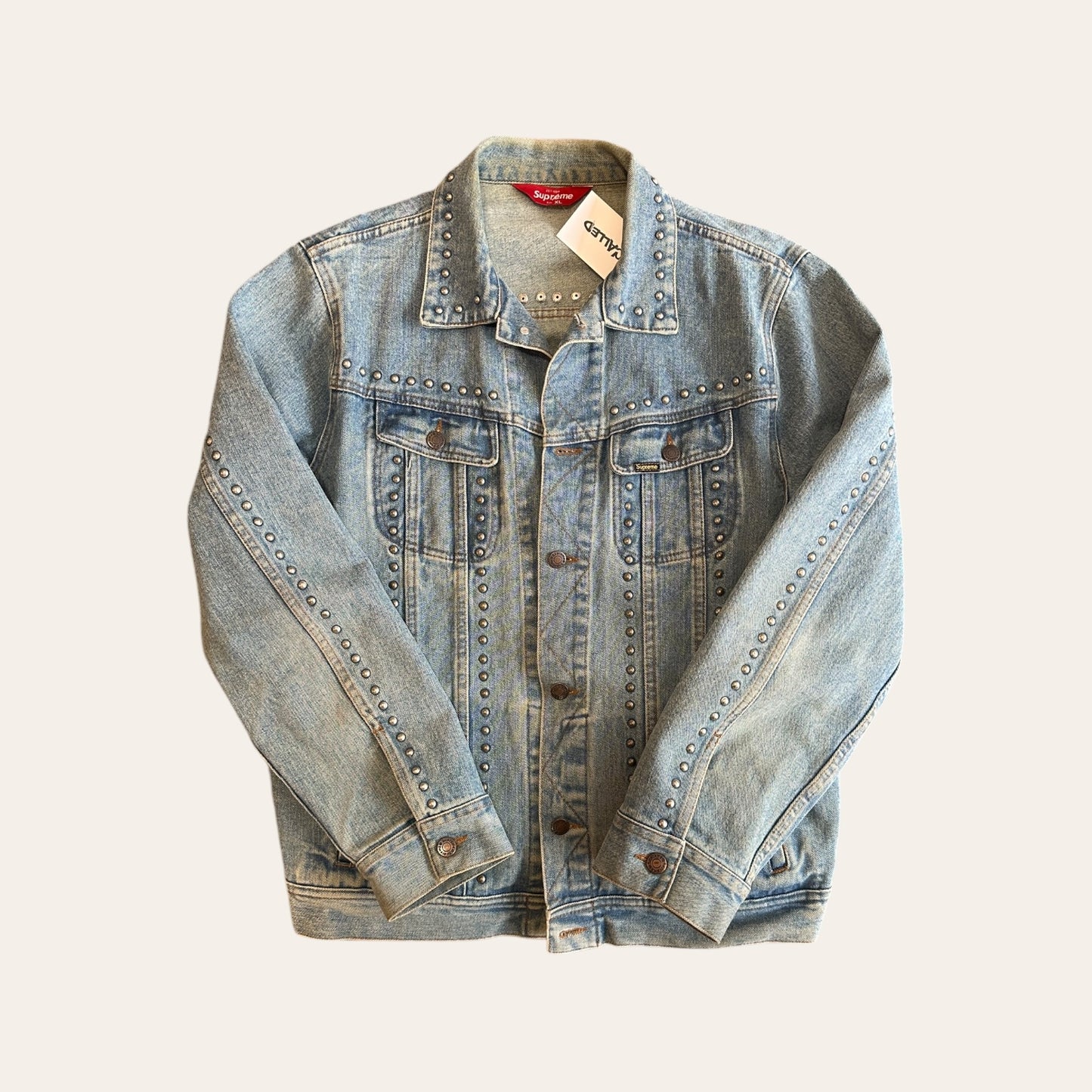 Supreme Studded Denim Jacket Size XL