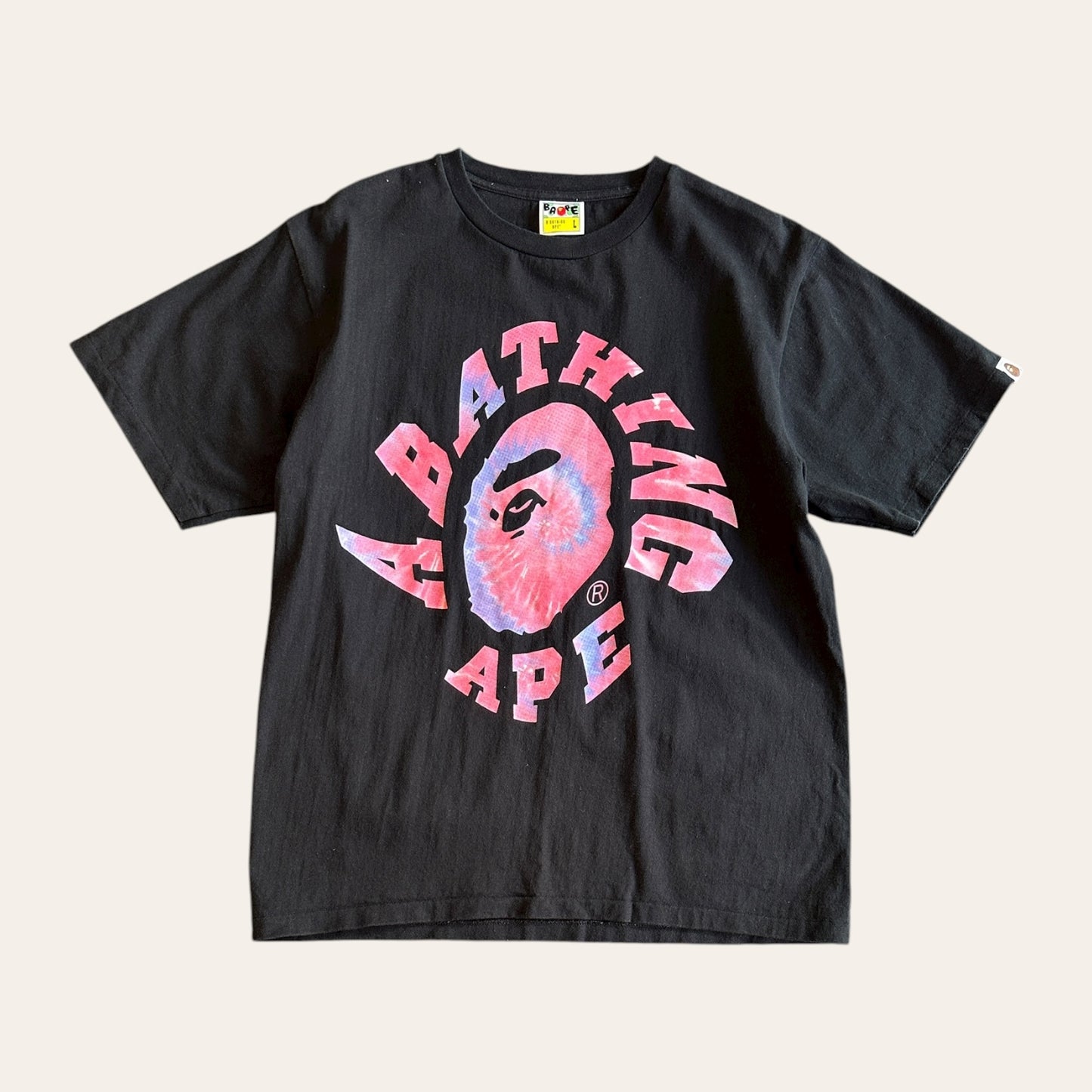 Bape Tie Dye Head Tee Size L