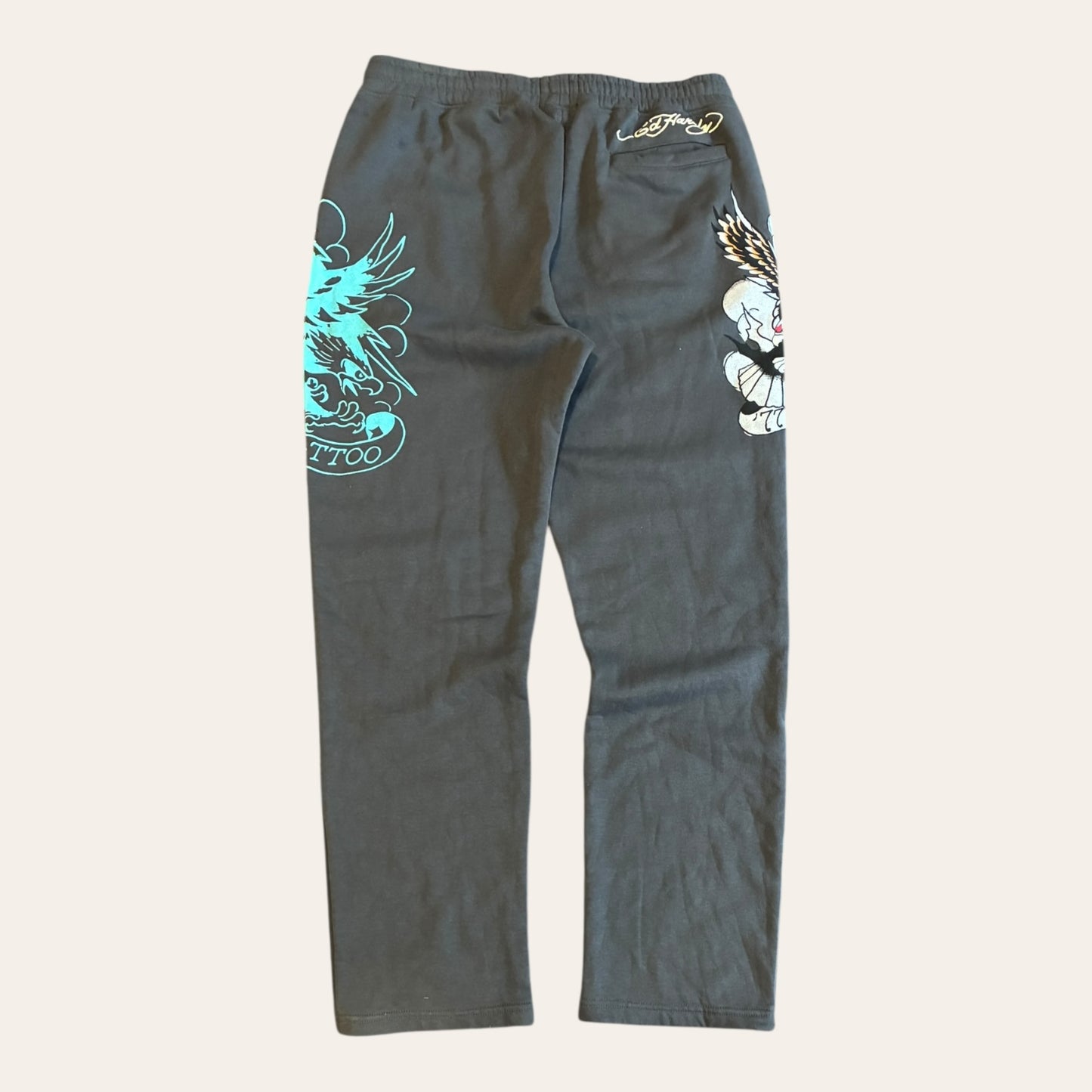Ed Hardy Sweatpants Grey Size L