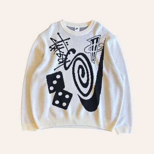Stussy x Nike Penny Knit Sweater Size XL