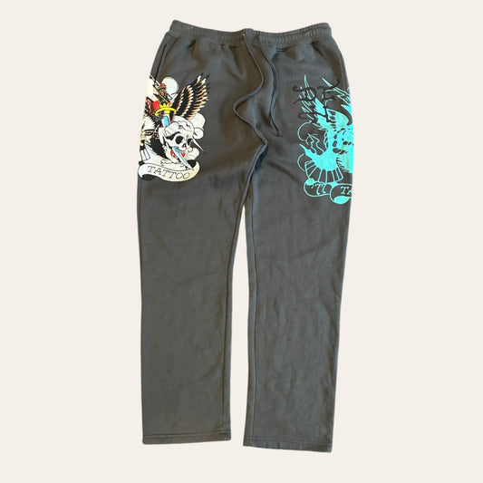 Ed Hardy Sweatpants Grey Size L