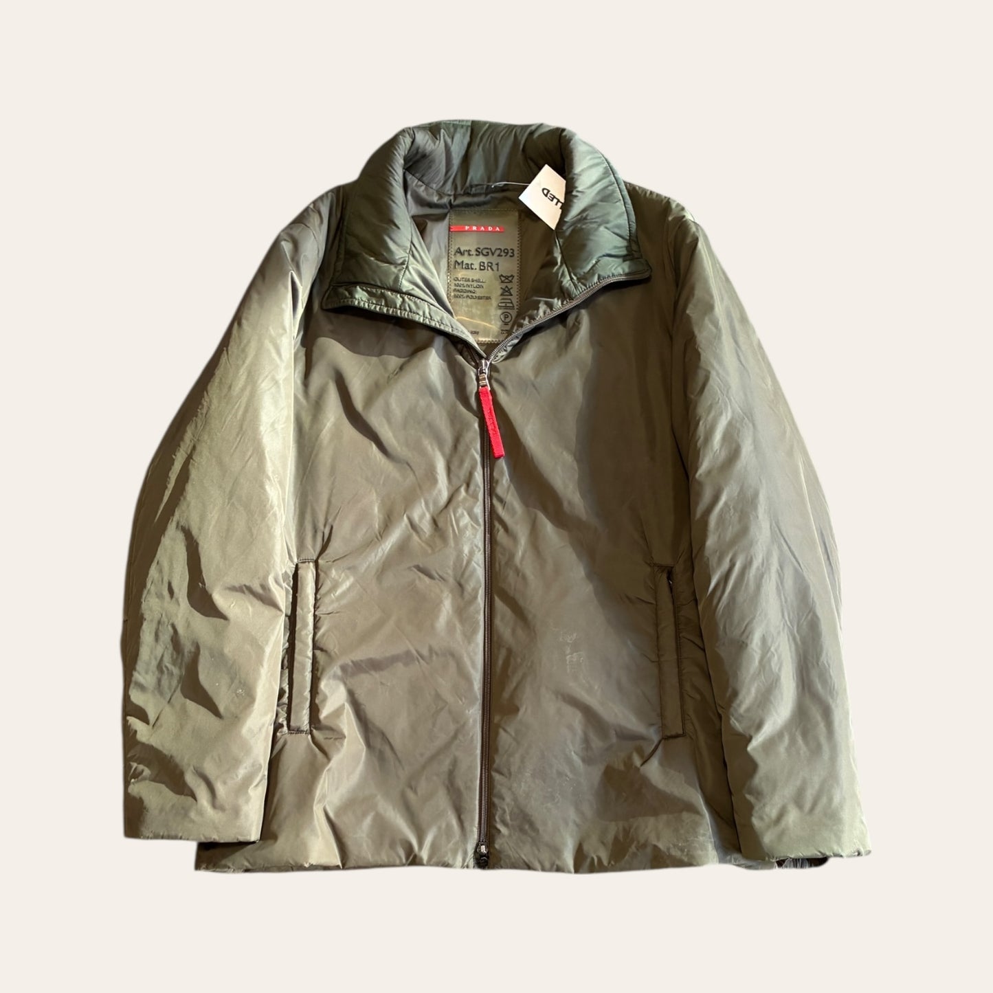 Prada Insulated Zip Up Jacket Size L/XL