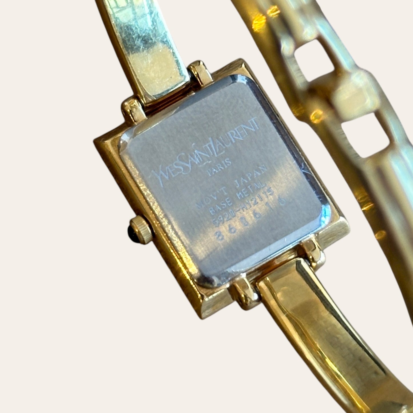 YSL Gold Bangle Watch