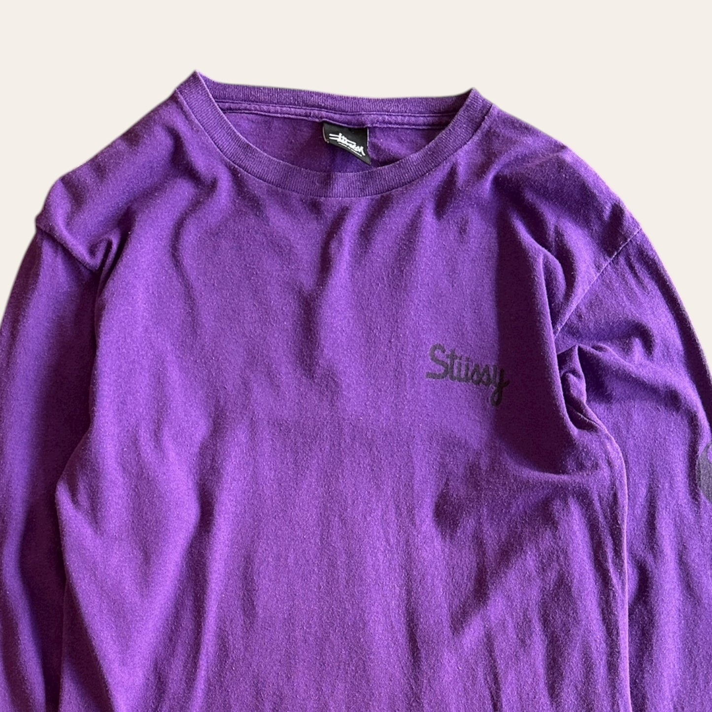 Stussy Long Sleeve Tee Purple Size S