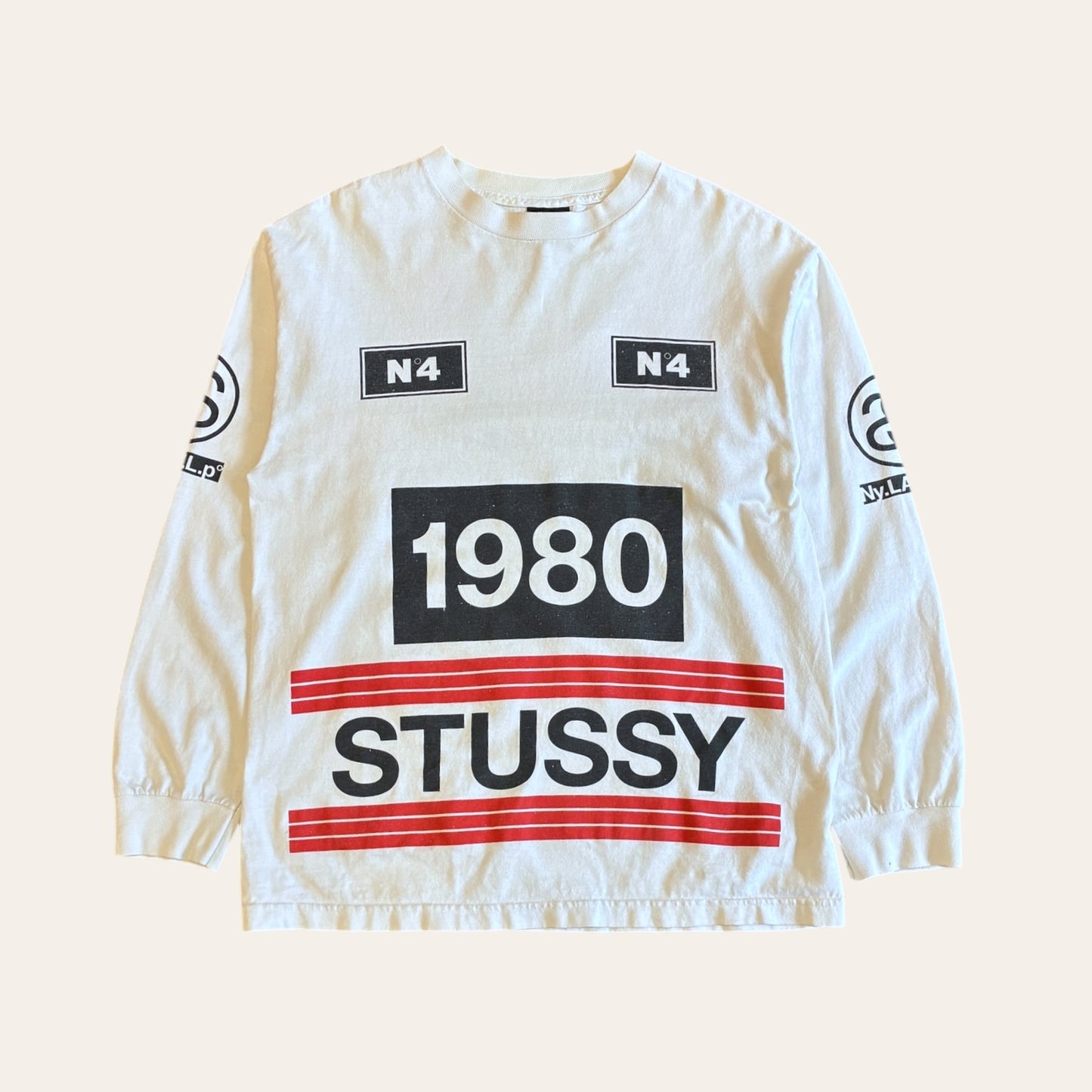 Stussy 1980 Longsleeve White Size M