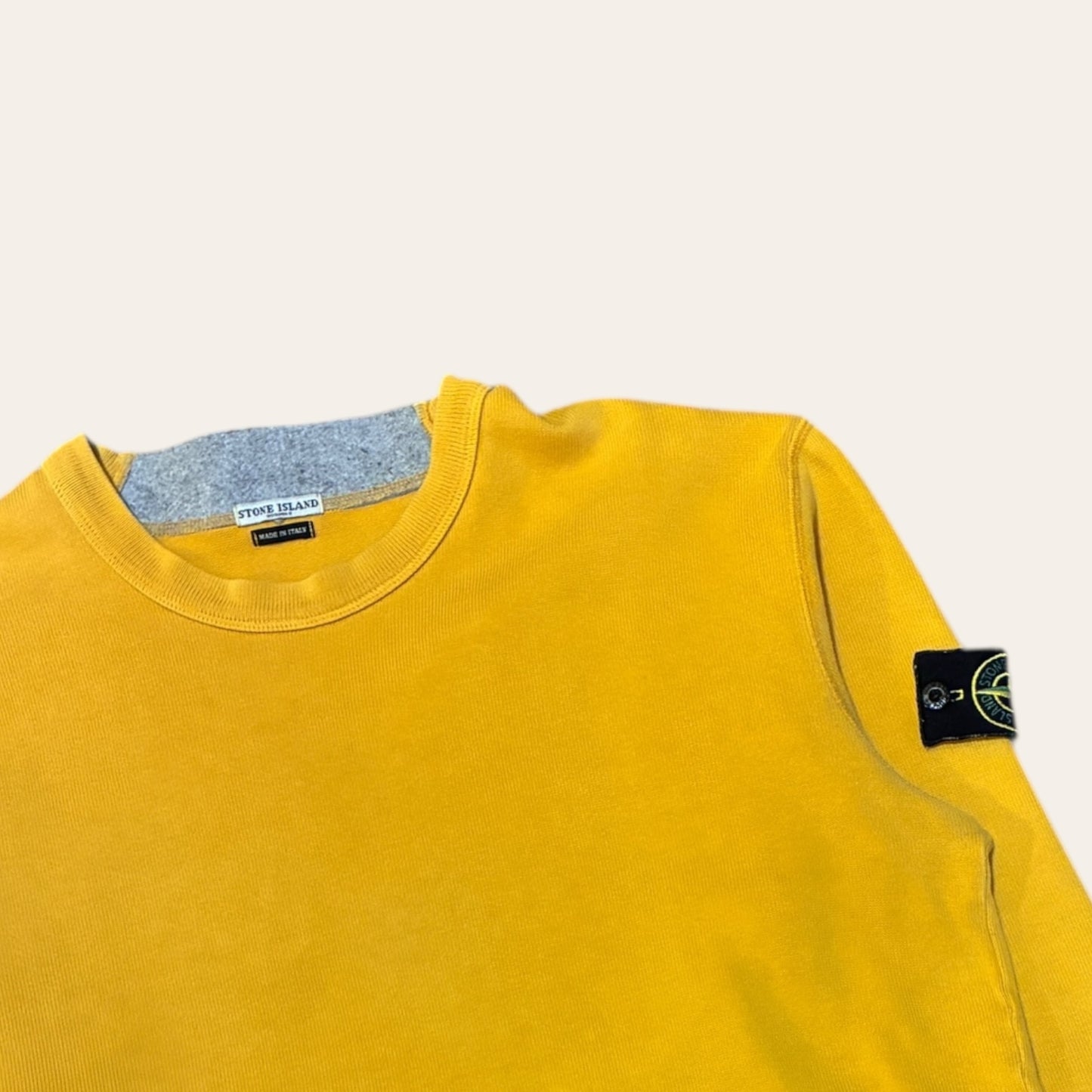 2003 Stone Island Sweater Yellow Size L