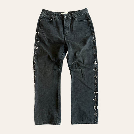 Adidem Asterisks Studded Denim Size L