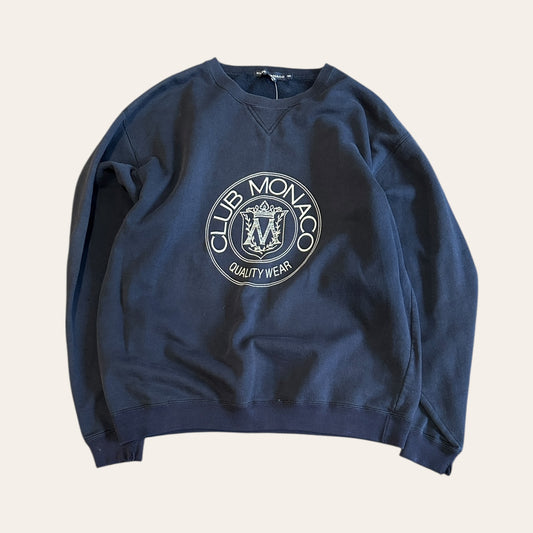Vintage Club Monaco Sweatshirt Navy Size M
