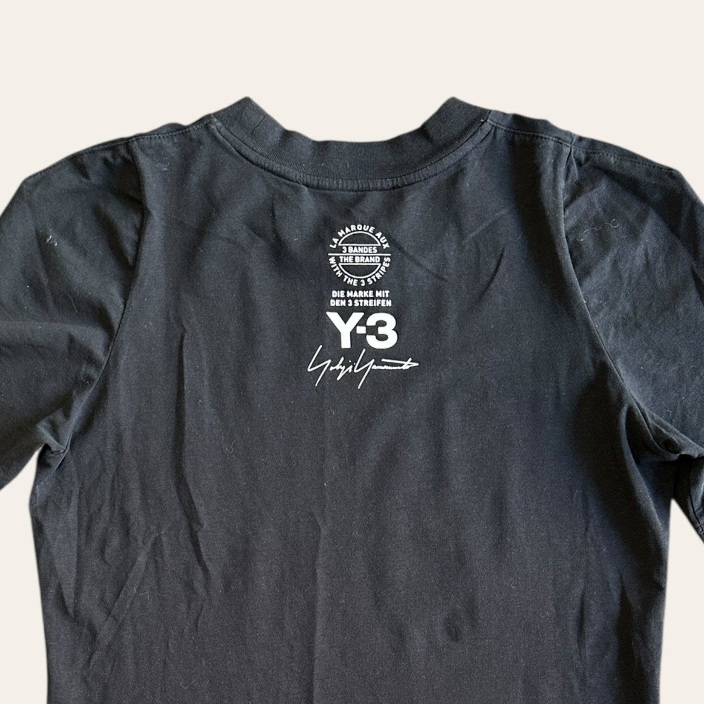 Y3 Tee Black Size S