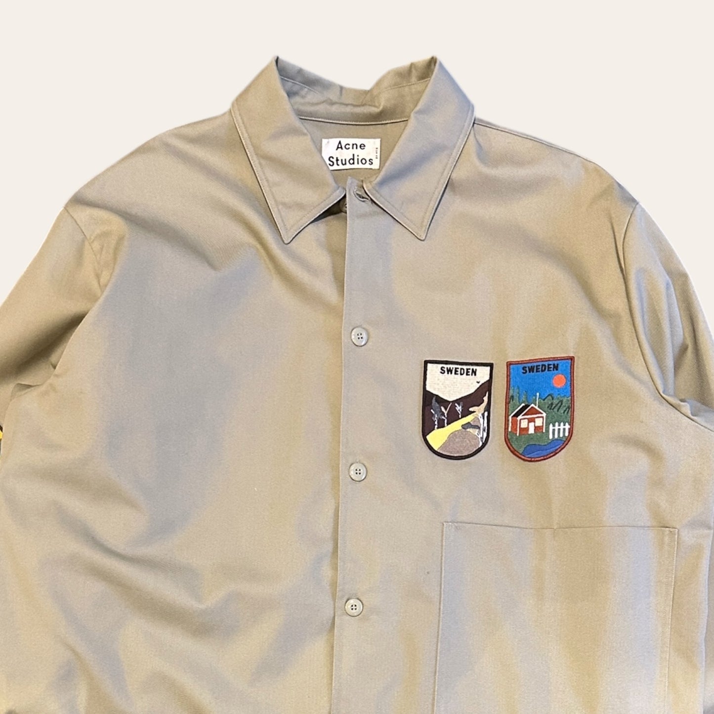 Acne Studios Lowis Patch Shirt Size XL