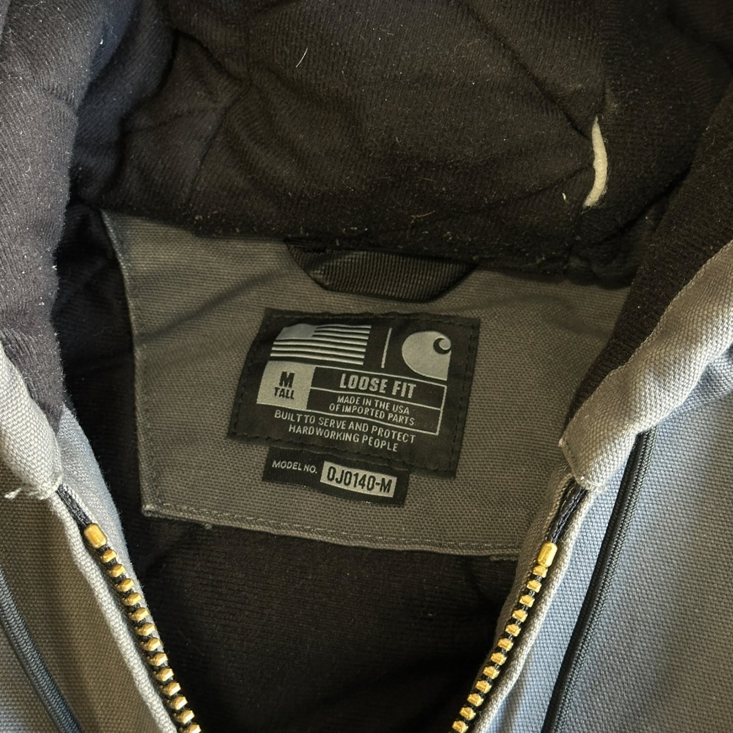 Carhartt Hooded Work Jacket Size L