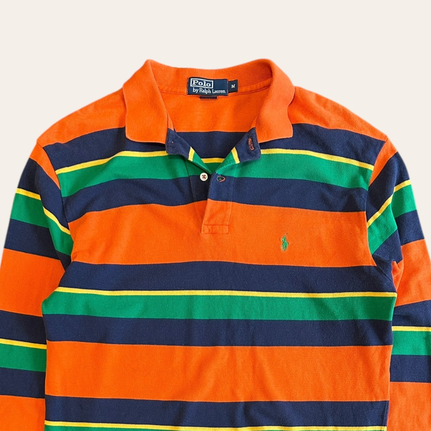 Polo RL Long Sleeve Orange Size M