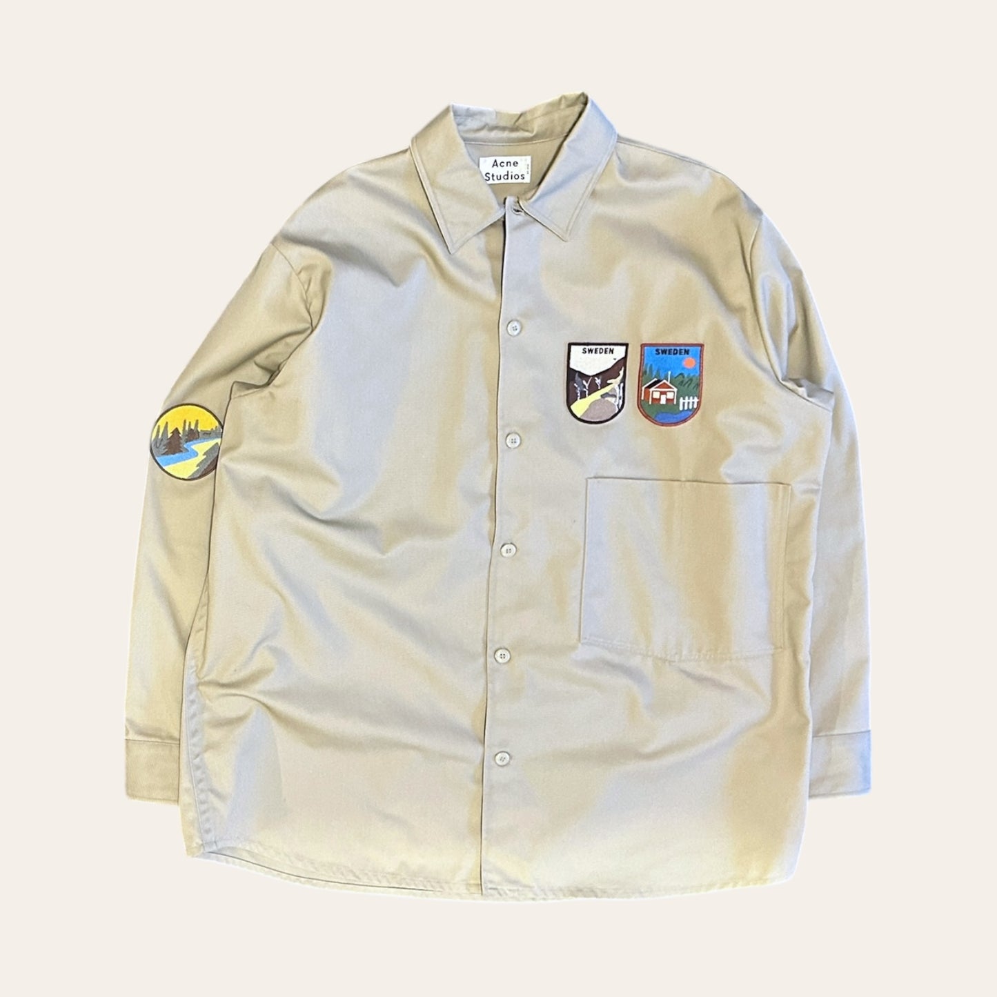 Acne Studios Lowis Patch Shirt Size XL