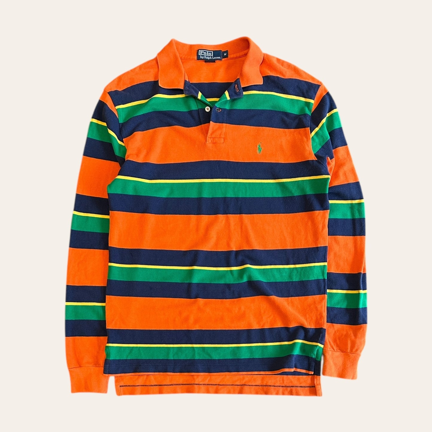 Polo RL Long Sleeve Orange Size M