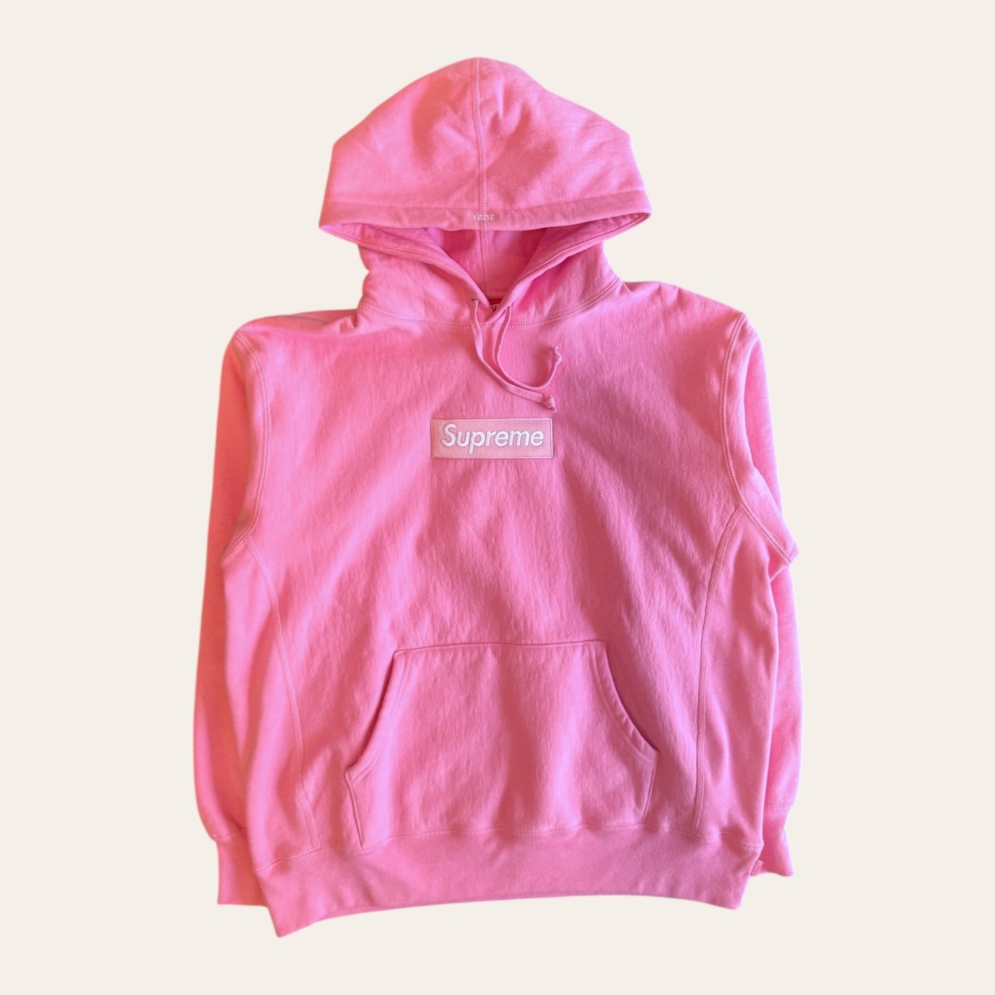 Supreme Pink Box Logo Hoodie Size M