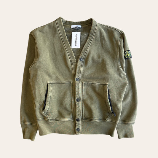Stone Island Cardigan Olive Size L