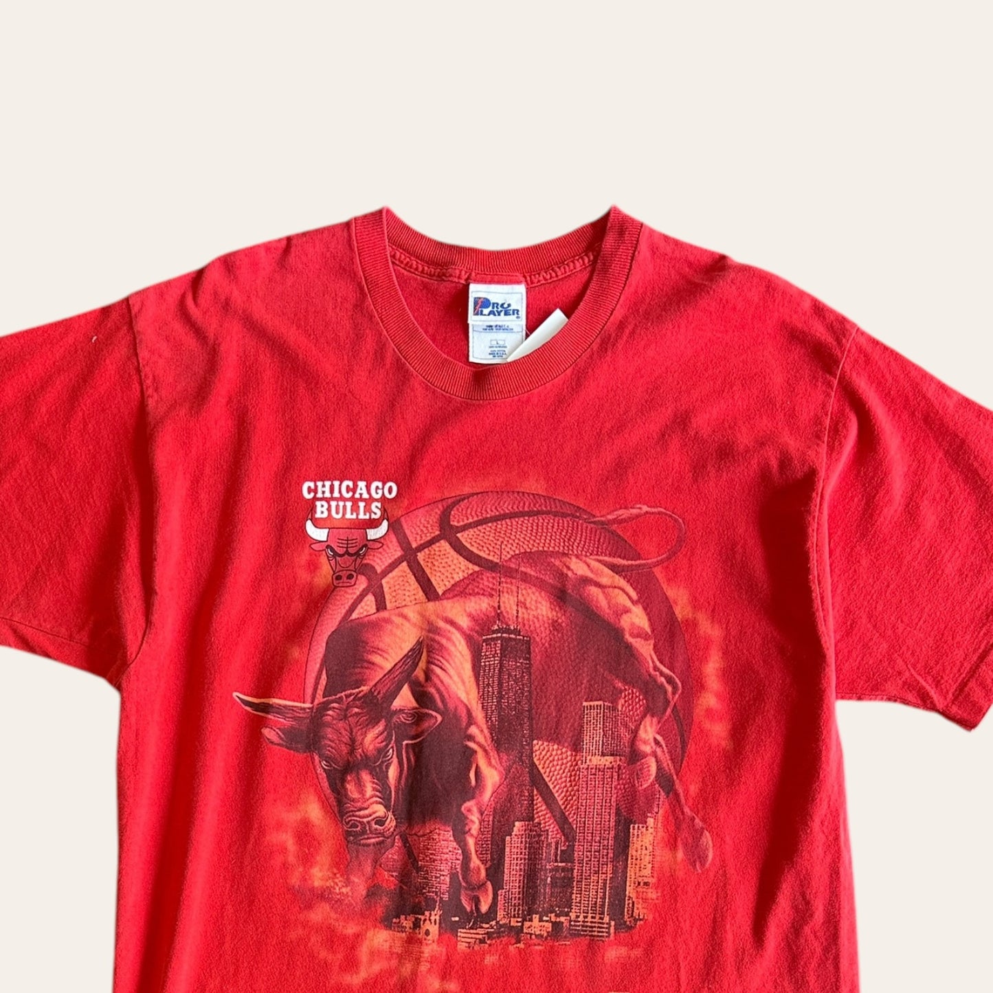 90s Chicago Bulls Tee Red Size L