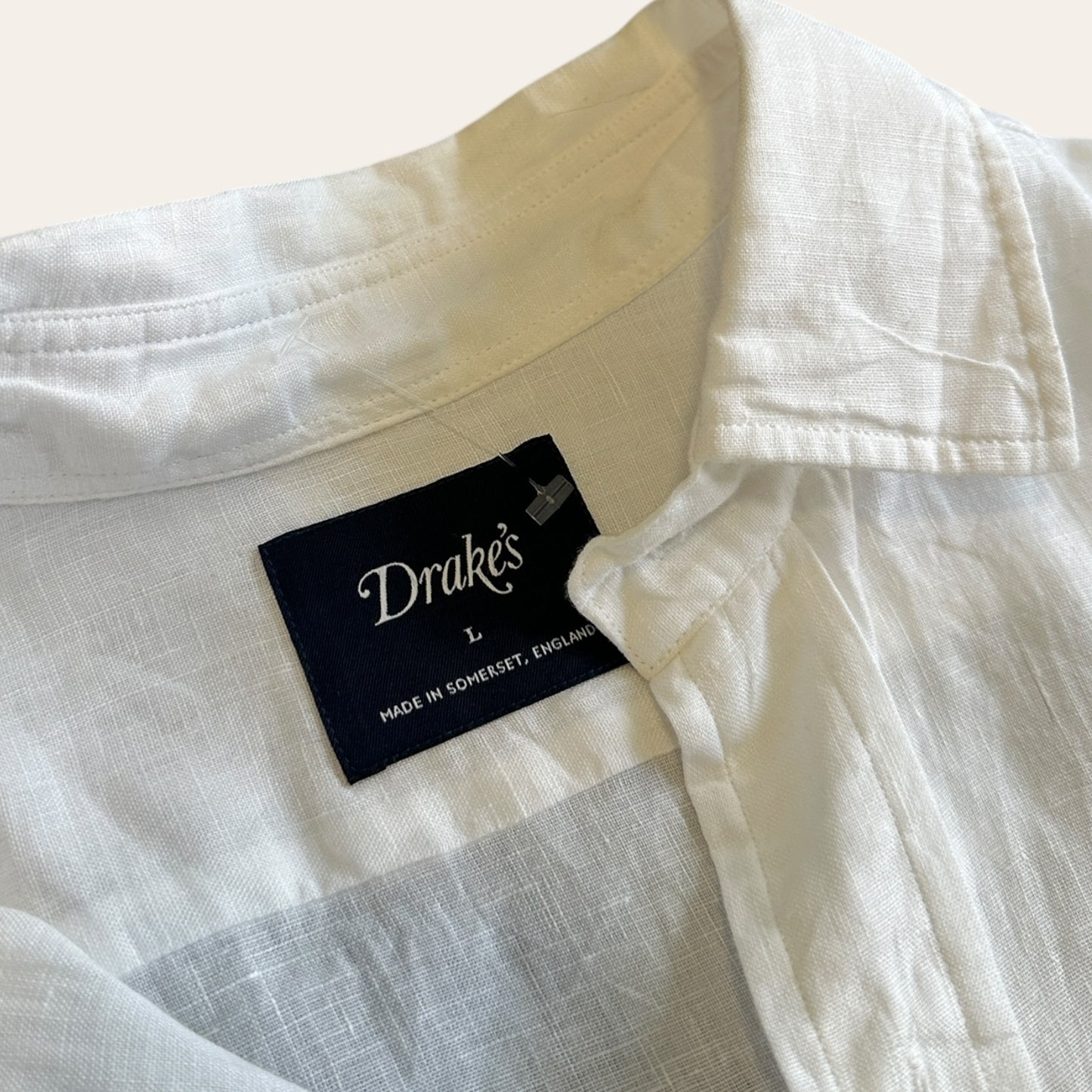 Drake's Linen Shirt Size L