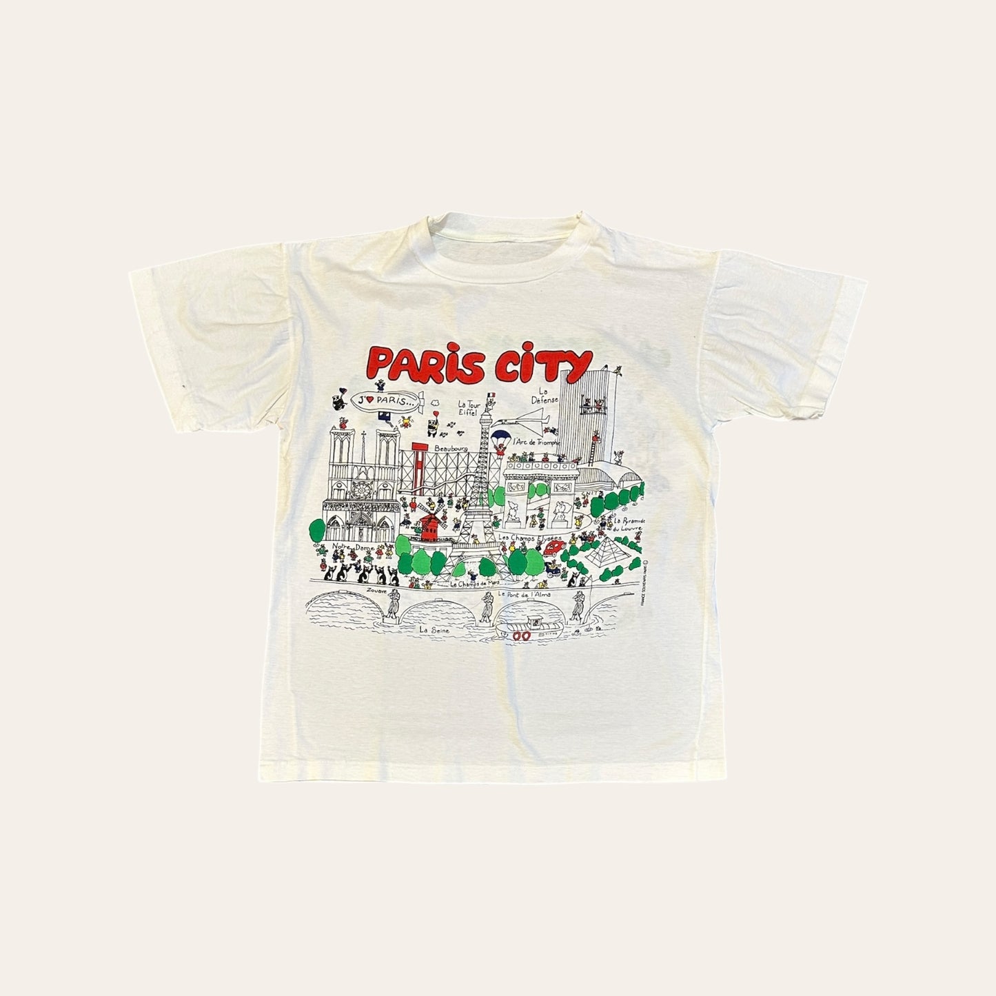 Vintage Paris Tee Size S