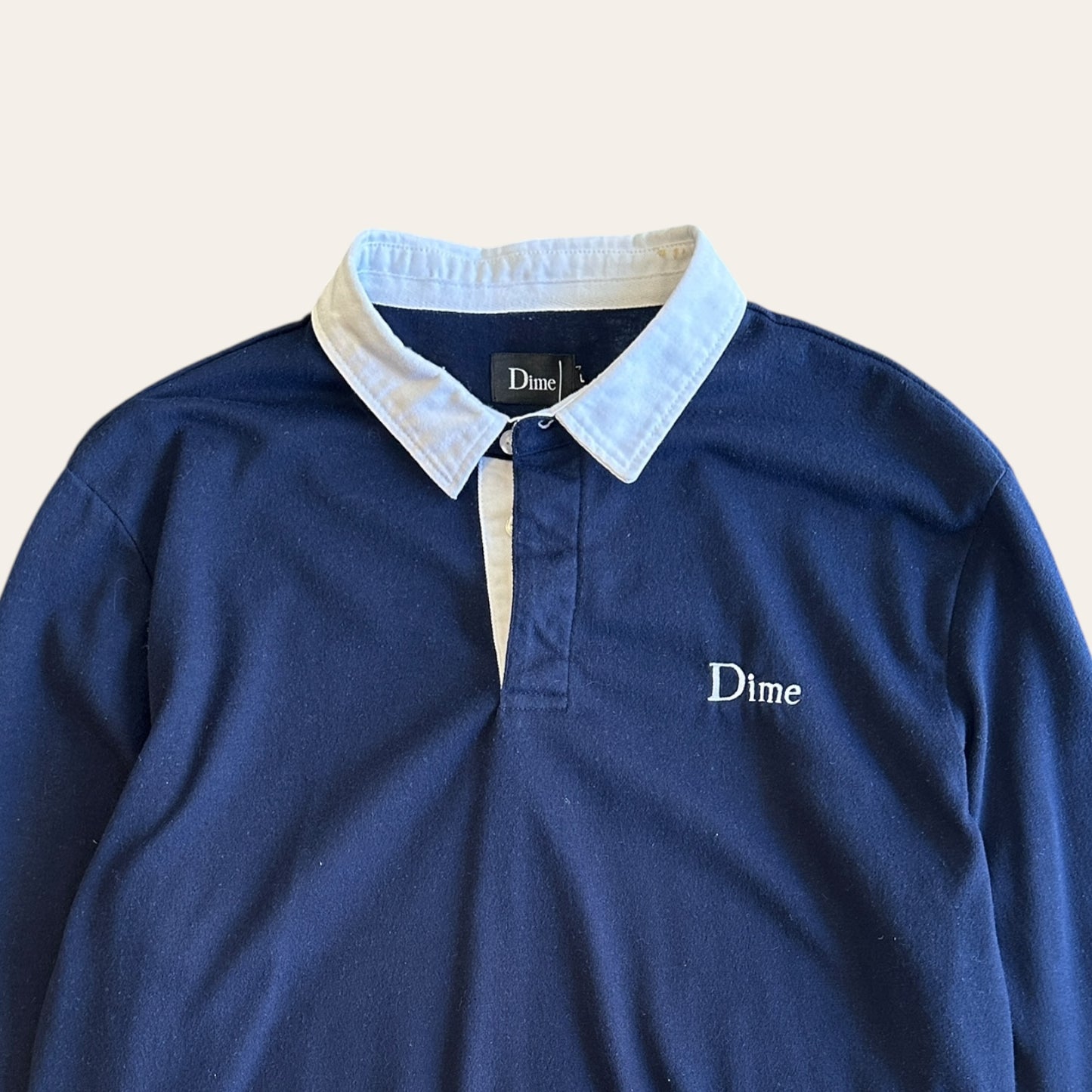 Dime Long Sleeve Polo Size L