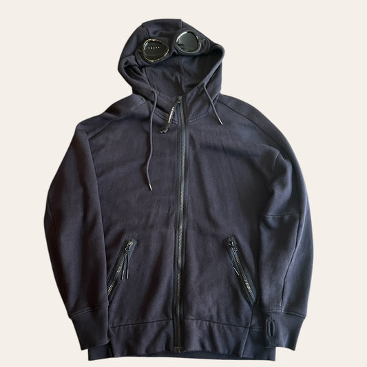 CP Company Zip Up Goggle Hoodie Navy Size S