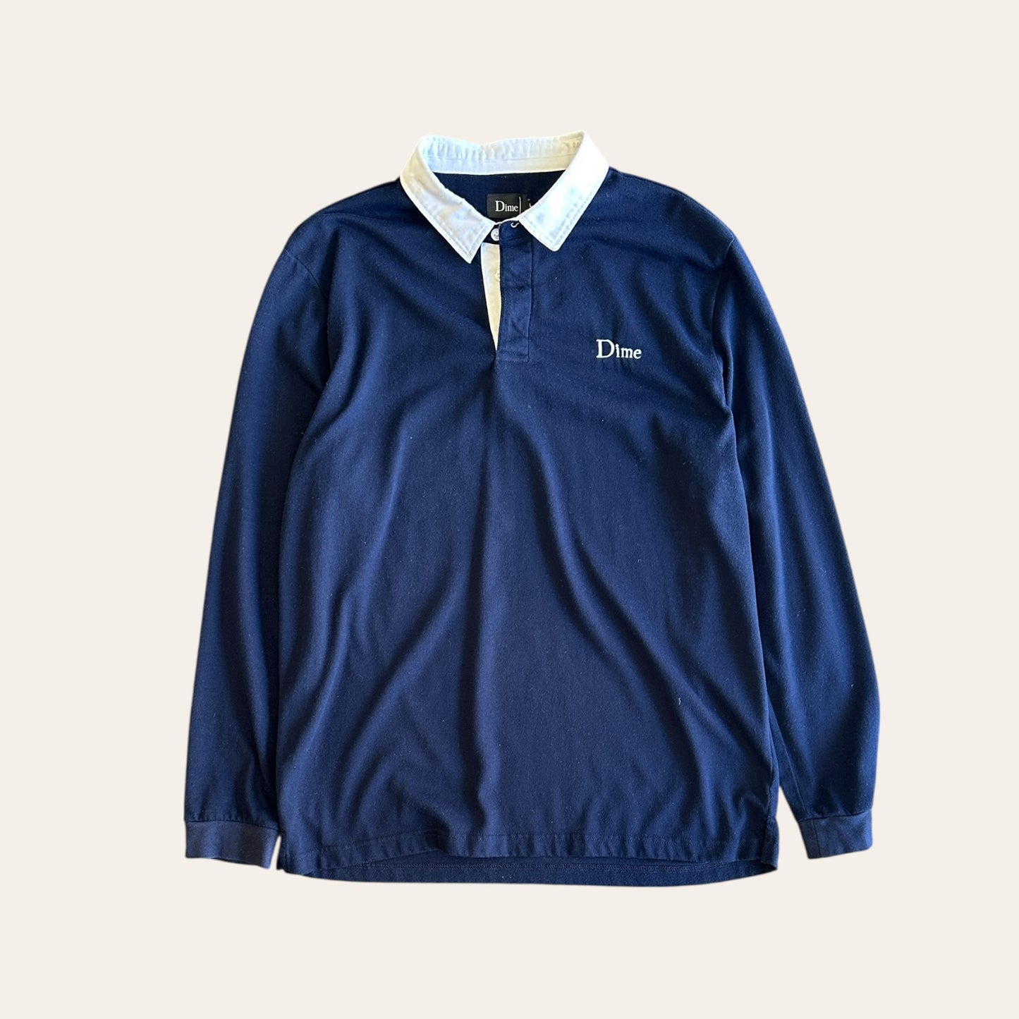 Dime Long Sleeve Polo Size L