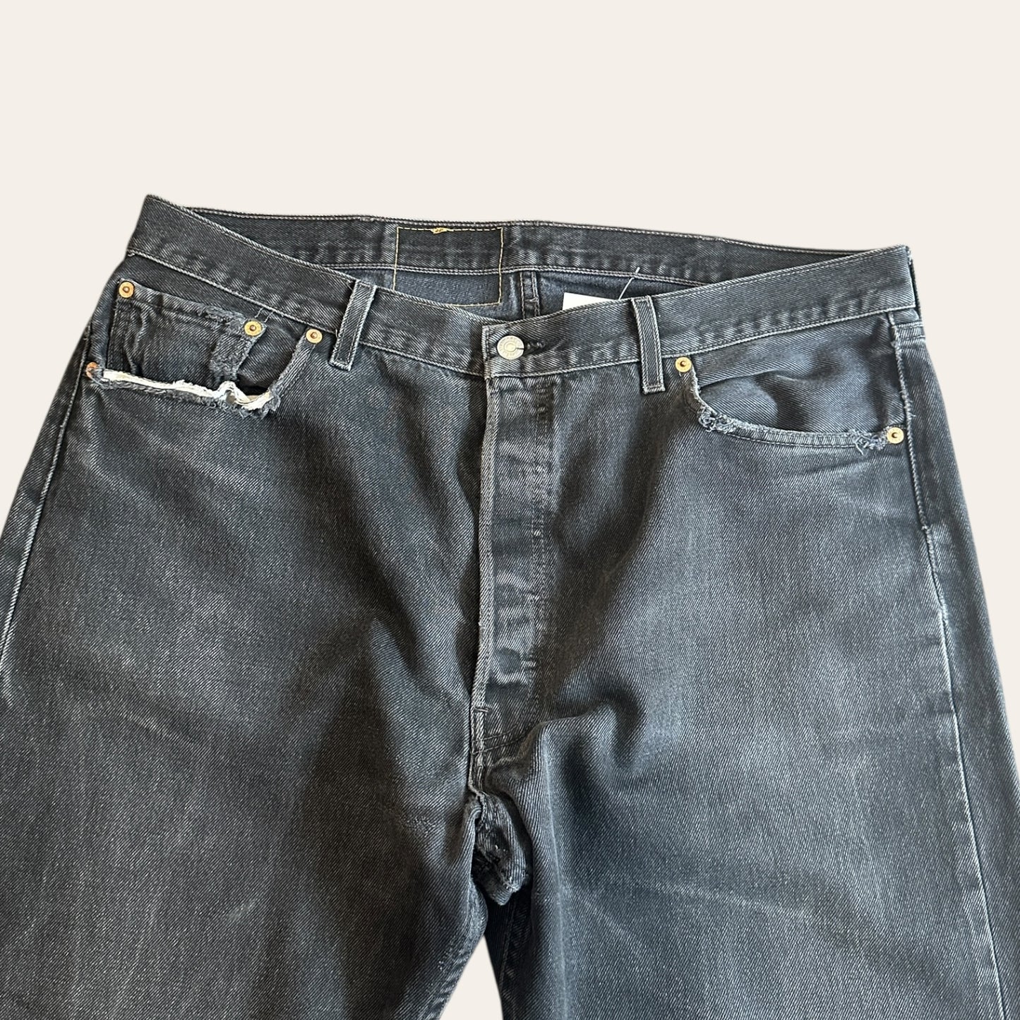 Levis 501 Jeans Black Size 36x34