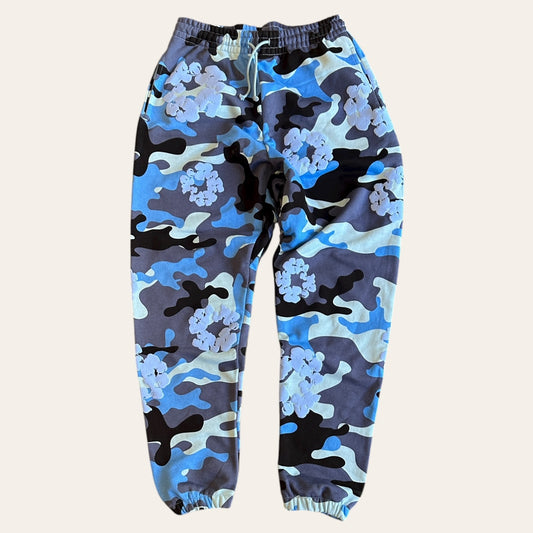 Denim Tears Blue Camo Sweatpants Size M