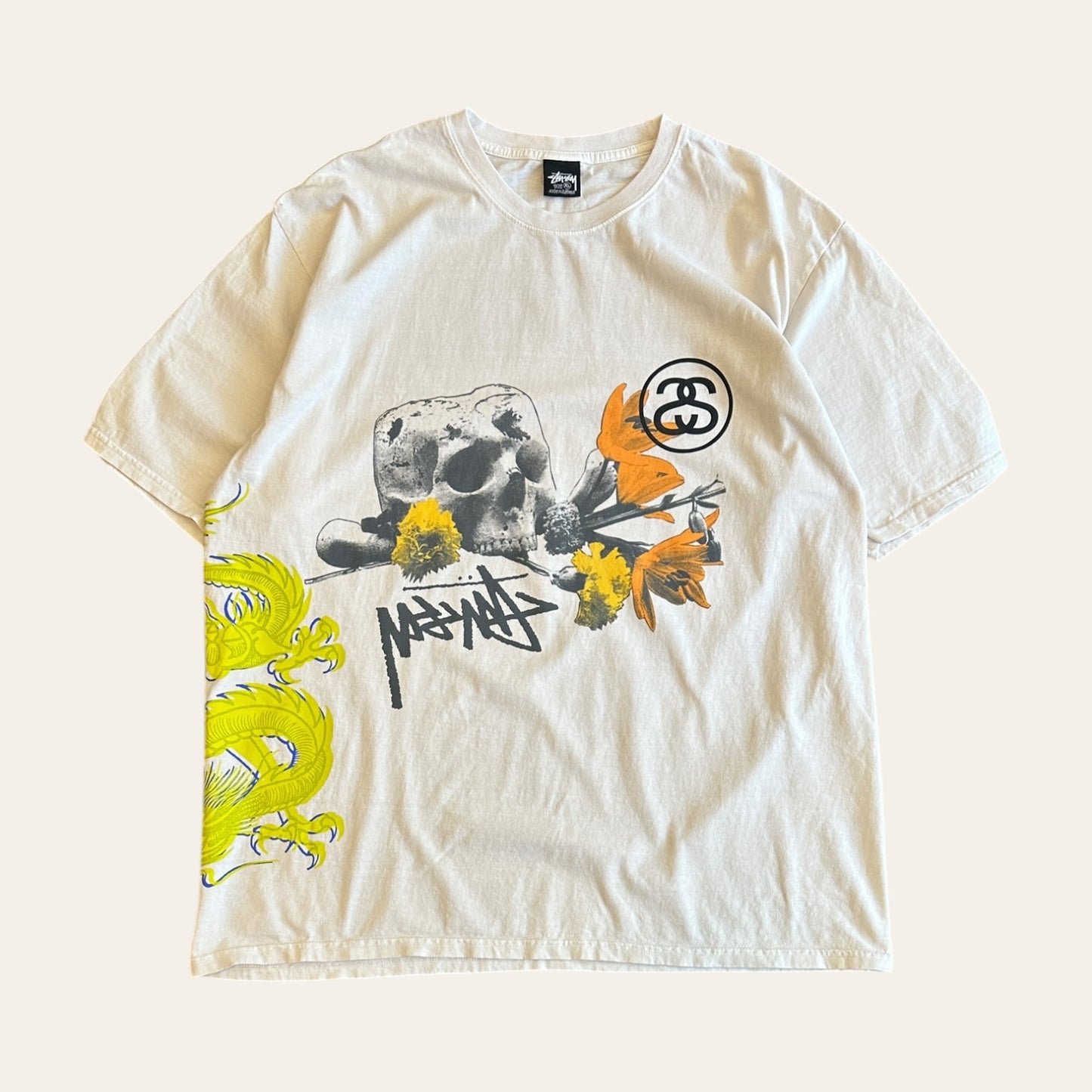 Stussy Stand Firm Tee White Size XL