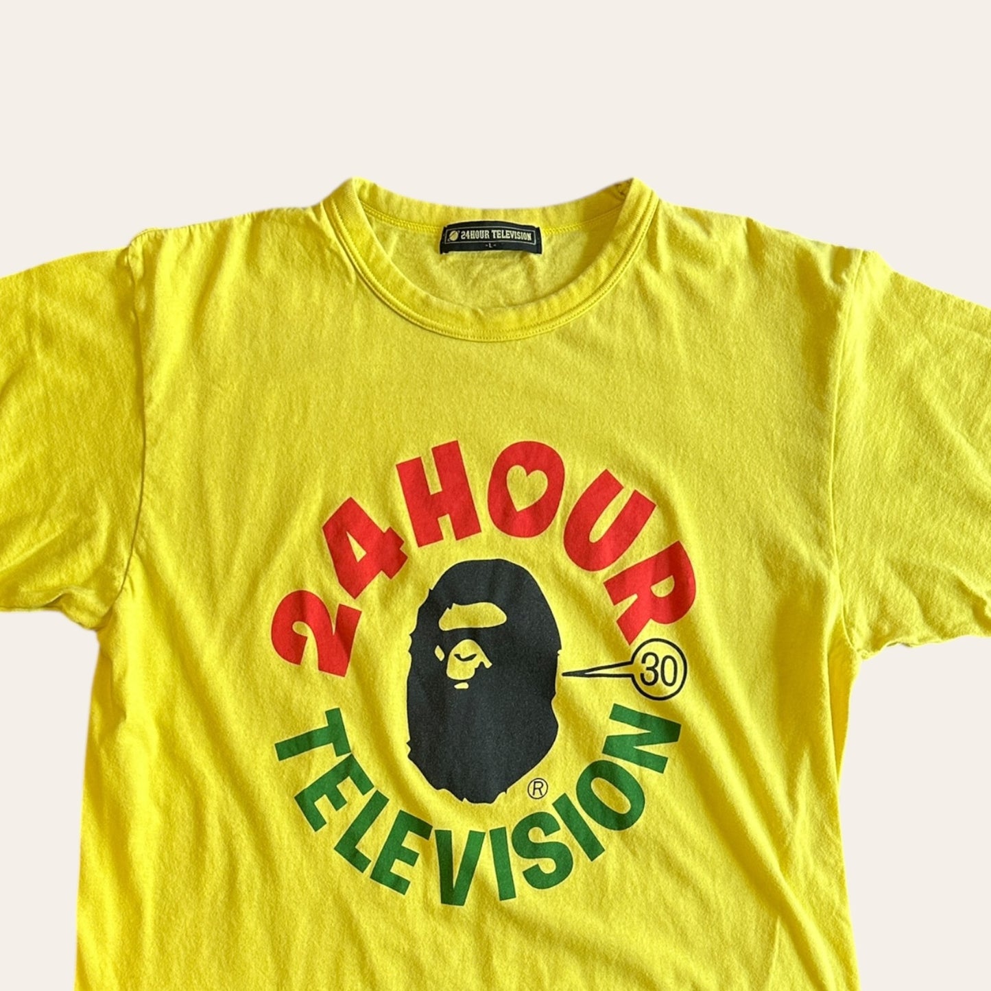 Bape x 24 Hour Television Tee Size L