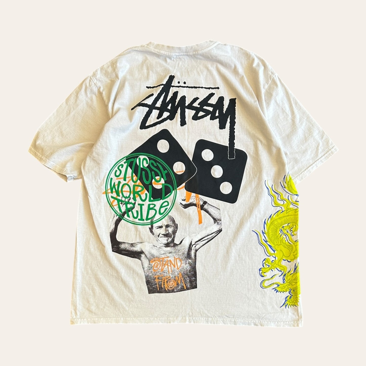 Stussy Stand Firm Tee White Size XL