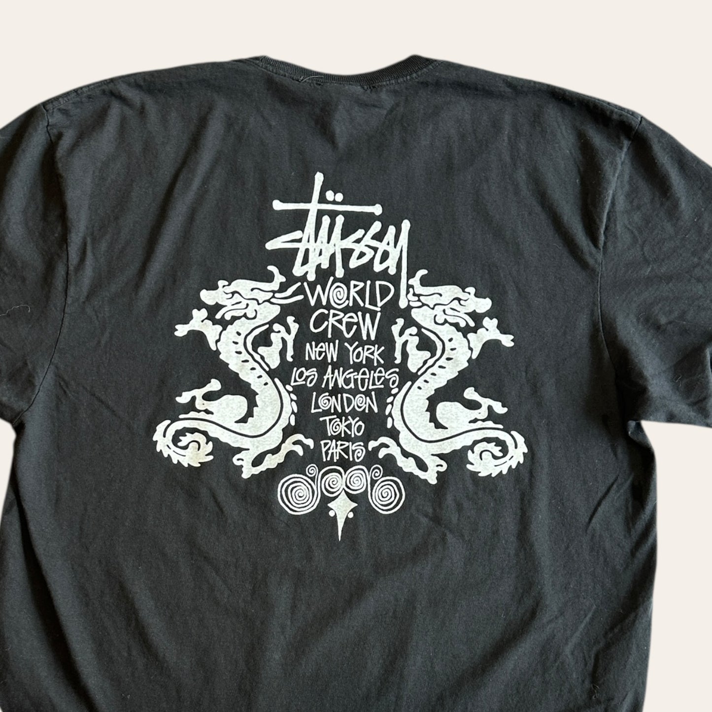 Stussy Dragon World Crew Tee Size XL