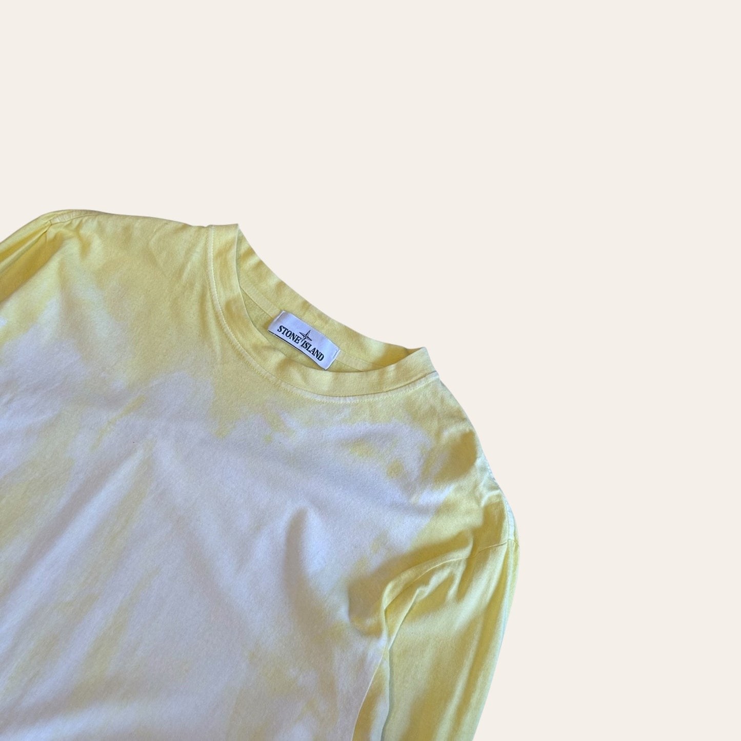 Stone Island Long Sleeve Tee Yellow Size XXL
